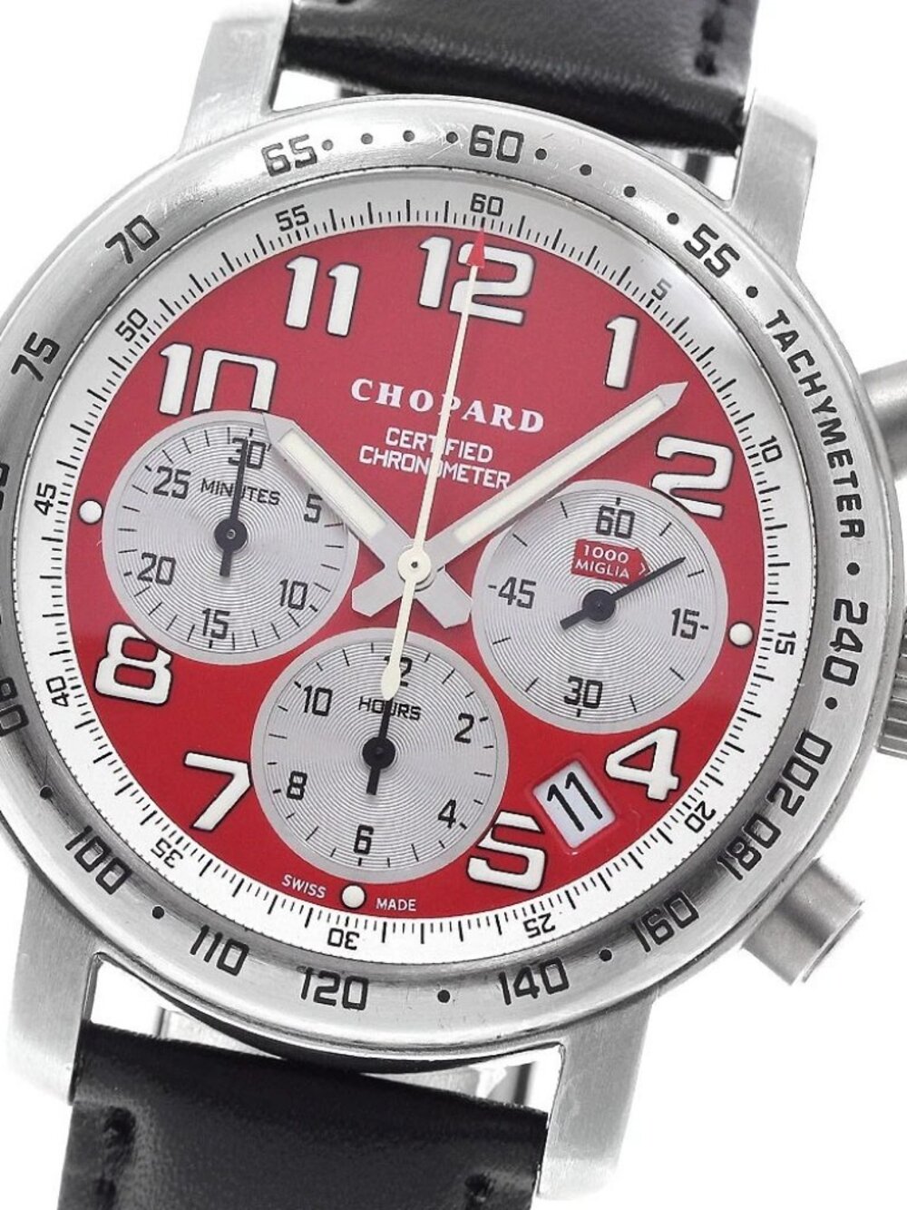 Chopard Milleria 8915 Chronograph Date Red / Silver Dial Automatic Men's_950959